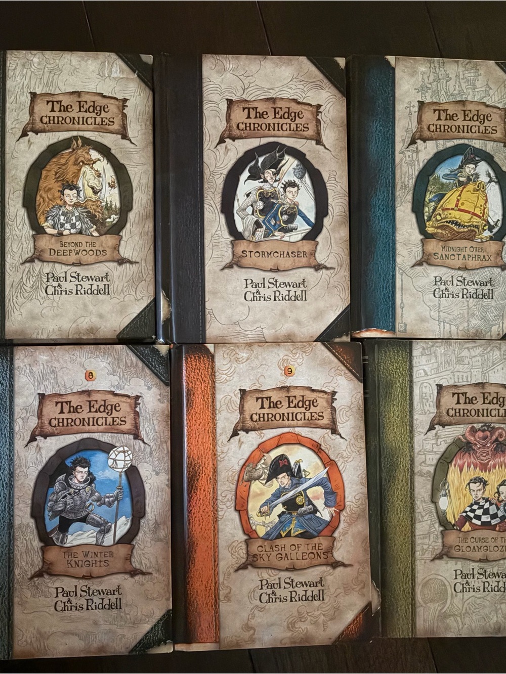 The Edge Chronicles Paul Stewart Chris Riddell Hardcover Set of Lot 1-4, 8,9